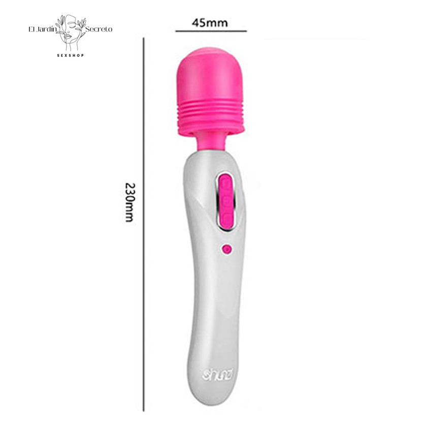 Vibrador 23cm varita cabeza flexible para estimulación de clítoris 5 Vibrador 23cm varita cabeza flexible para estimulación de clítoris