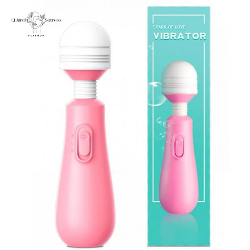 Mini Varita Rosa Vibrador 15cm para estimulación de clítoris