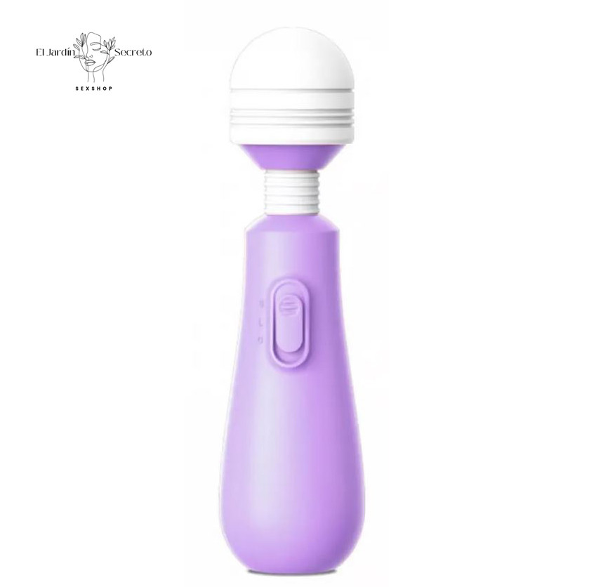 Mini Varita Morado Vibrador 15cm para estimulación de clítoris