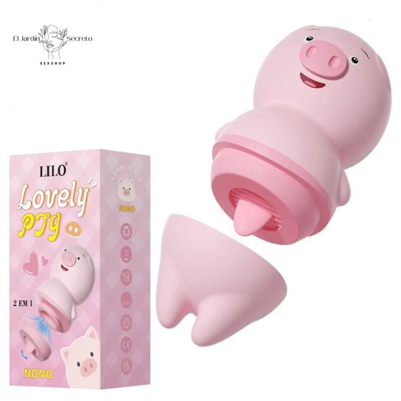 Vibrador estimulador Clítoris Cerdito Pig Licking Lilo