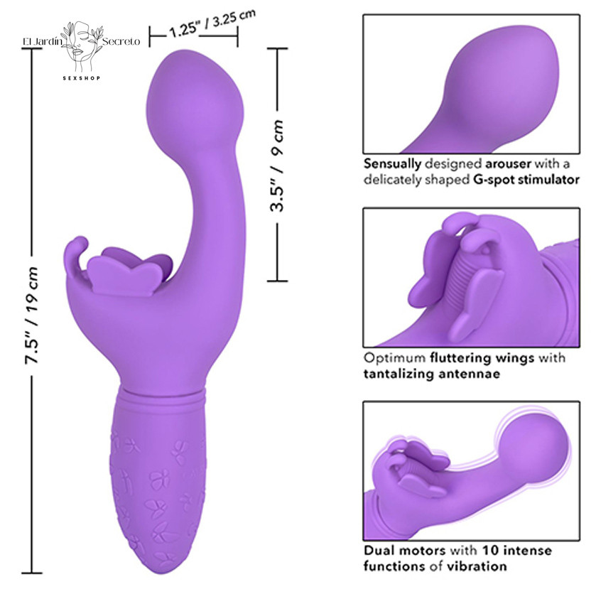 Vibrador Morado Butterfly Kiss Punto G Clitoris Alas Vibradoras y Alta Potencia 4 Vibrador Morado Butterfly Kiss Punto G Clitoris Alas Vibradoras y Alta Potencia