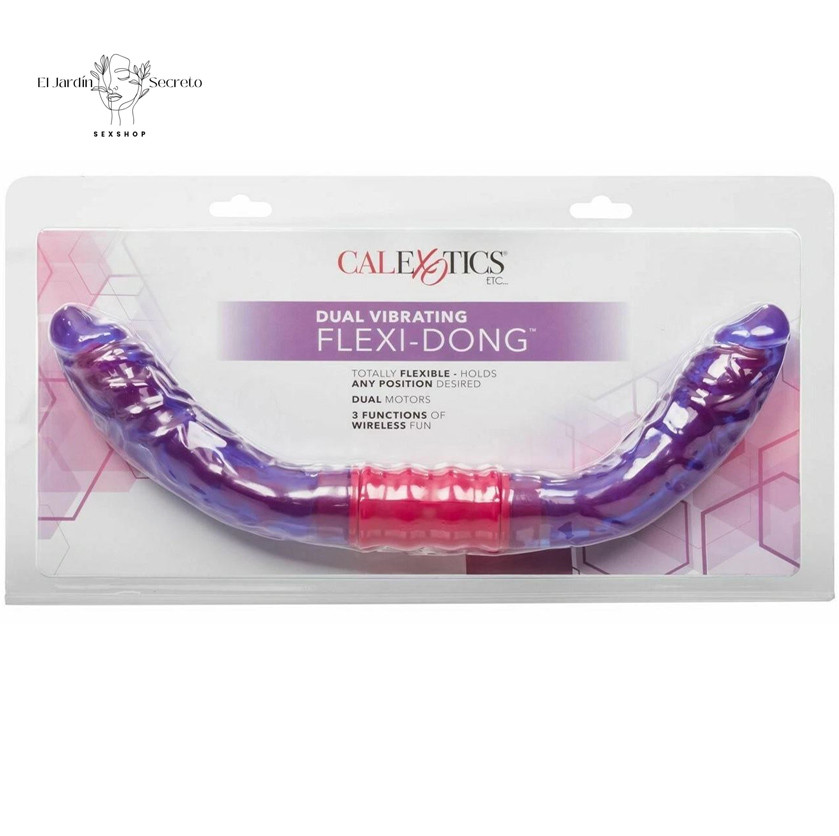 Vibrador 38cm Dual Vibrating Flexi-Dong Vaginal Anal Doble Motores Dual 6 Vibrador 38cm Dual Vibrating Flexi-Dong Vaginal Anal Doble Motores Dual