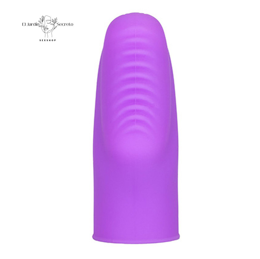 Dedal acanalado con Bala Vibradora Finger Banger Purple Calextics 4 Dedal acanalado con Bala Vibradora Finger Banger Purple Calextics