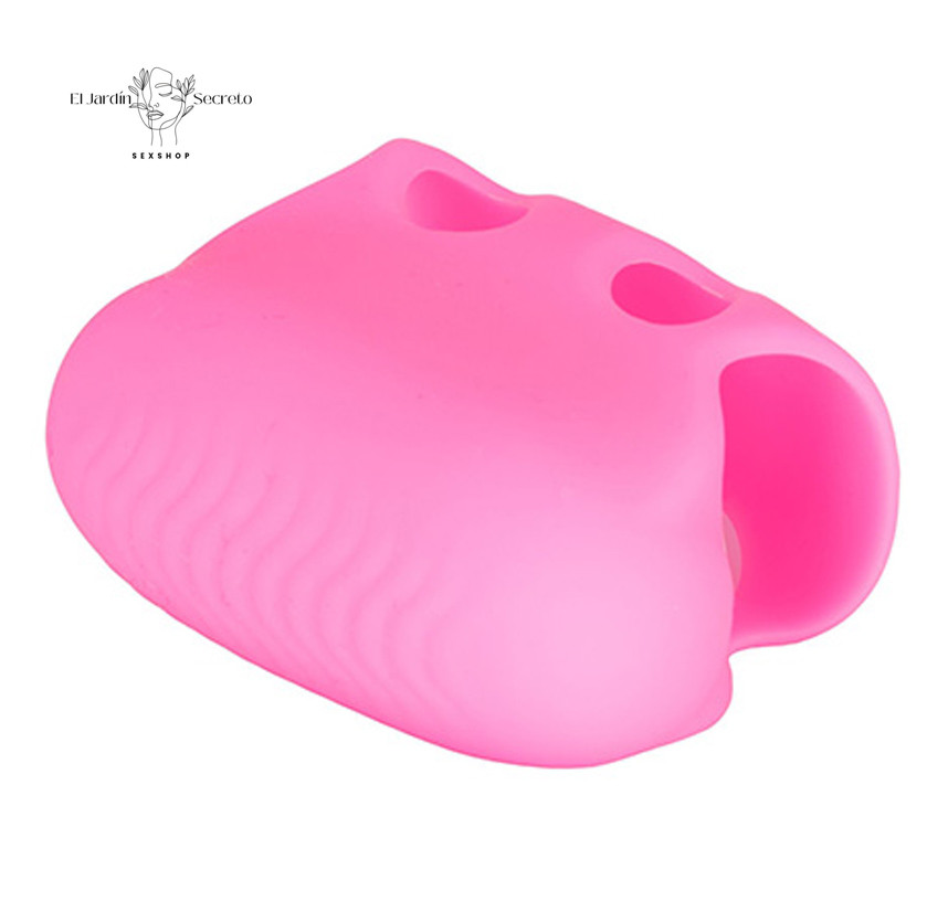 Dedal acanalado con Bala Vibradora Finger Tingler Pink Calextics 5 Dedal acanalado con Bala Vibradora Finger Tingler Pink Calextics