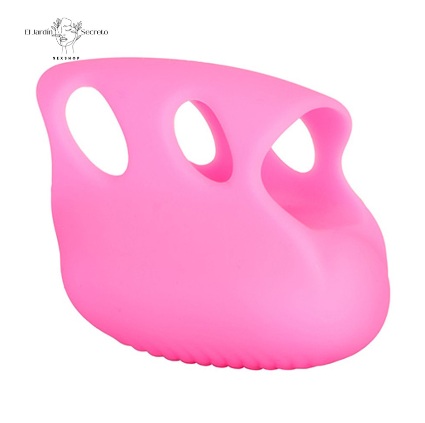Dedal acanalado con Bala Vibradora Finger Tingler Pink Calextics 6 Dedal acanalado con Bala Vibradora Finger Tingler Pink Calextics