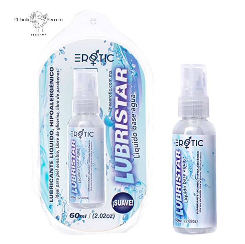 Lubricante Anal Vaginal Hipoalergénico Base Agua Erotic Lubristar 60 ml 1 Lubricante Anal Vaginal Hipoalergénico Base Agua Erotic Lubristar 60 ml