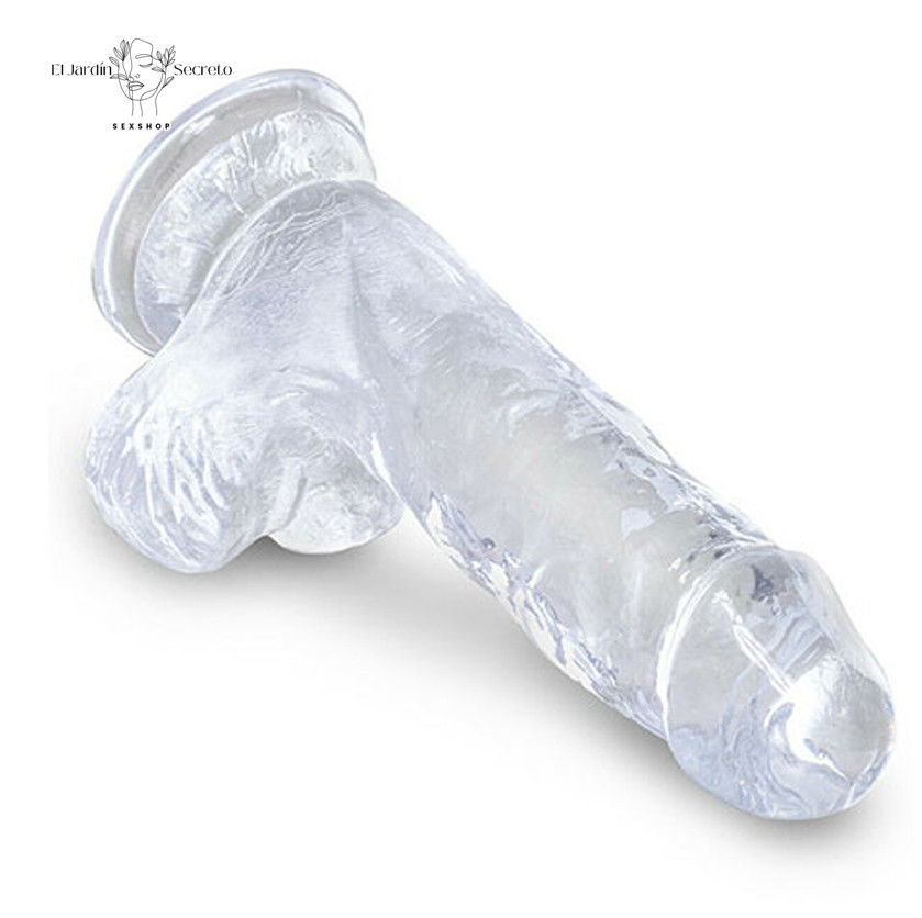 Dildo realista 13cm Sexo Anal o Vaginal Pegging King Cock Clear Pipedream