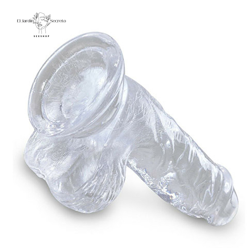 Dildo realista 13cm Sexo Anal o Vaginal Pegging King Cock Clear Pipedream
