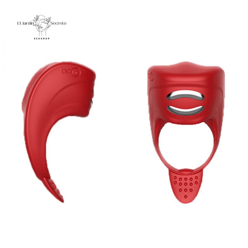 Anillo para Pene con Vibrador Electroestimulación de Silicón Zeus Ring Fox