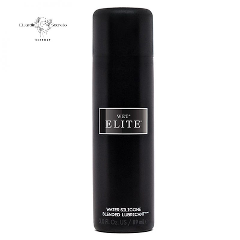 Wet Elite Lubricante Hibrido Sexual de Agua y Silicona Textura Sedosa, Ultra Duradero