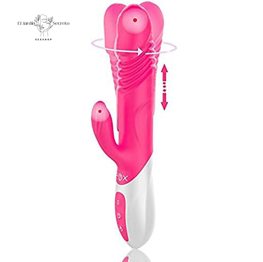 Vibrador FOX T1 con Calefacción, Giro, Empuje y Estimulador Clitorial 3 Vibrador FOX T1 con Calefacción, Giro, Empuje y Estimulador Clitorial