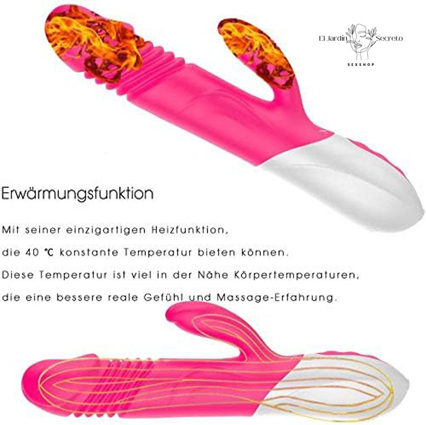 Vibrador FOX T1 con Calefacción, Giro, Empuje y Estimulador Clitorial 5 Vibrador FOX T1 con Calefacción, Giro, Empuje y Estimulador Clitorial