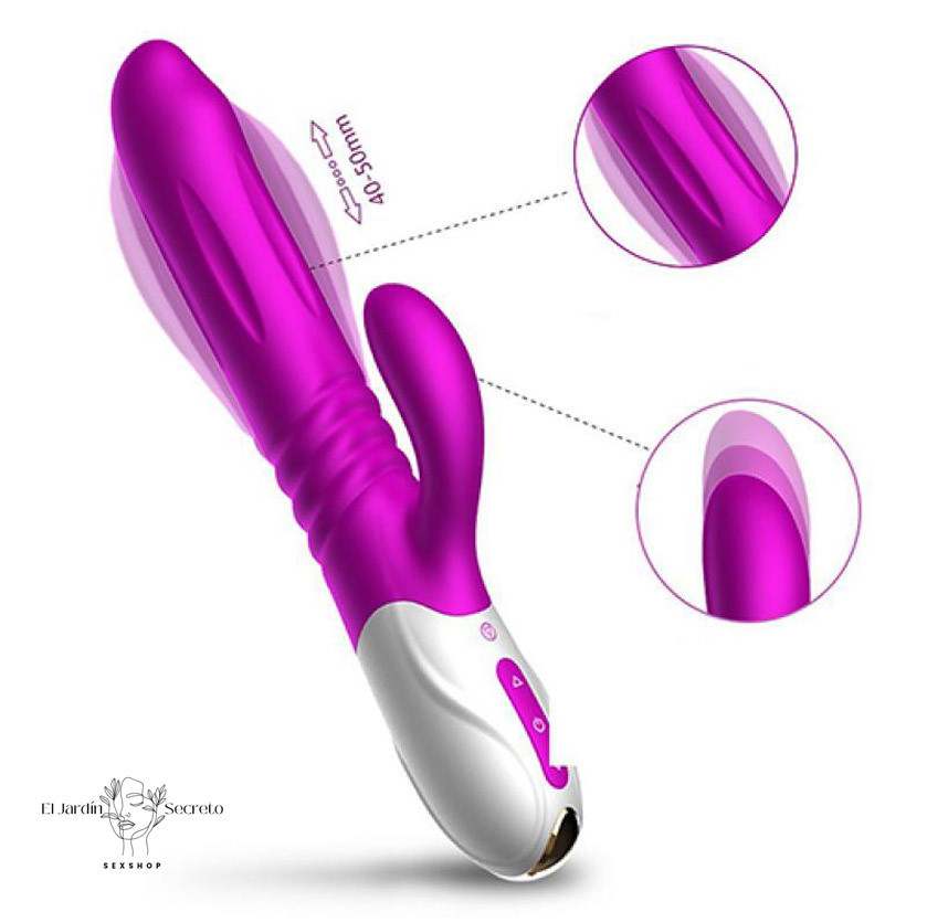 Vibrador FOX T2 con Expansión, Empuje y Estimulación Clitorial 5 Vibrador FOX T2 con Expansión, Empuje y Estimulación Clitorial