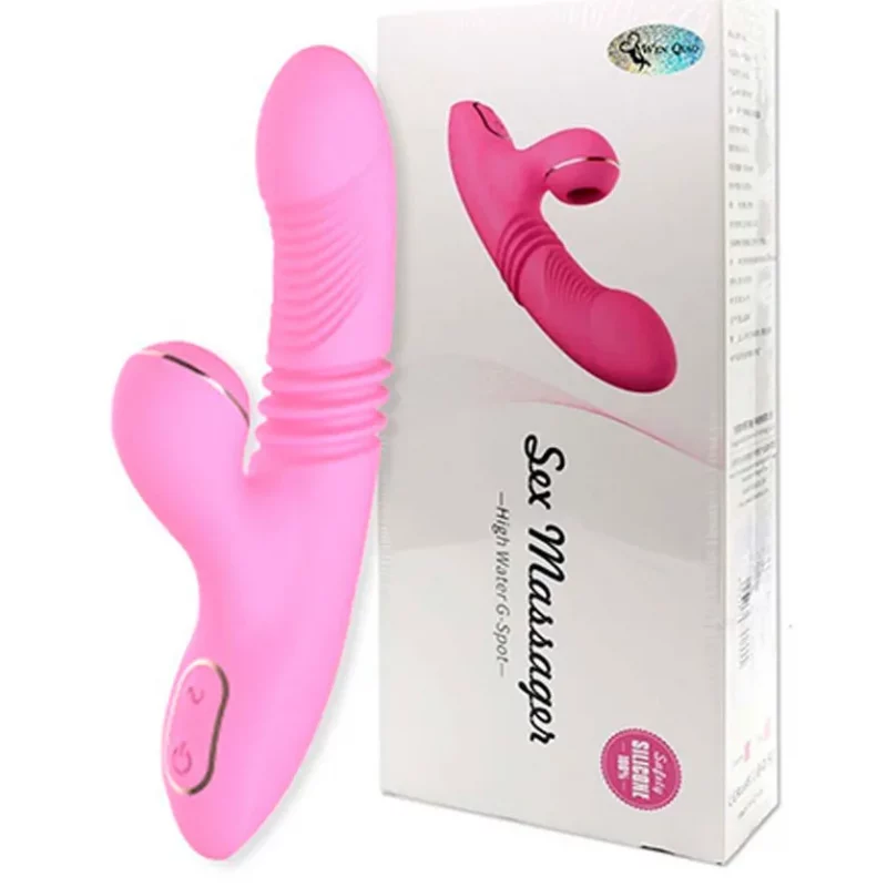 Vibrador Punto G y Succionador de Clítoris Retráctil Efecto Calor Olivia Dibe