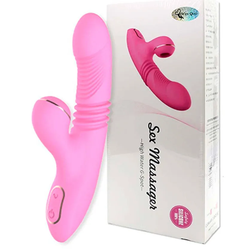 Vibrador Punto G y Succionador de Clítoris Retráctil Efecto Calor Olivia Dibe