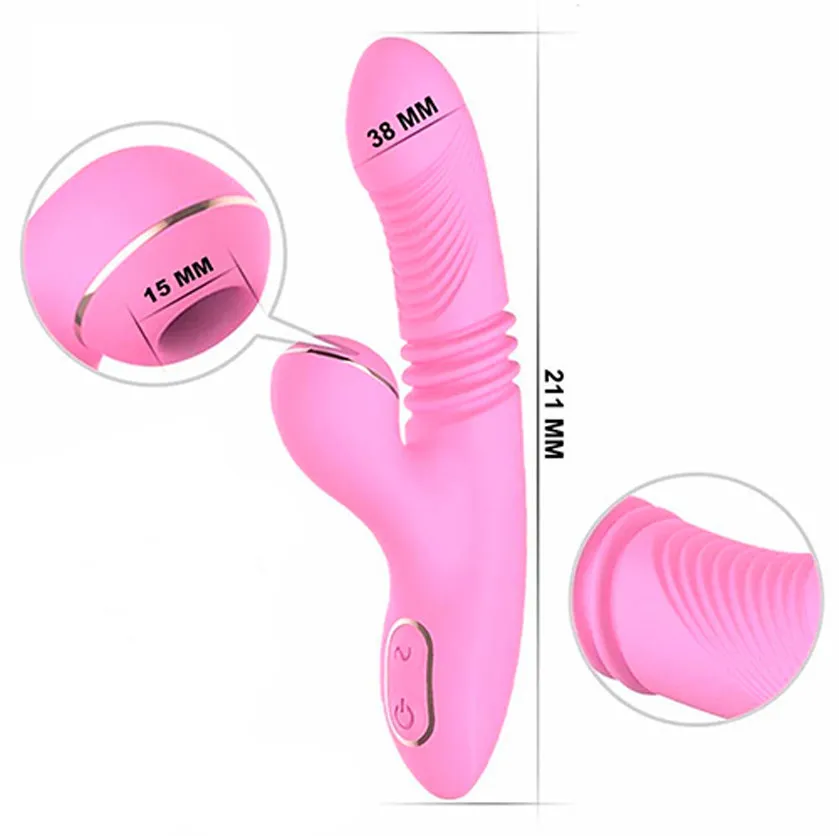 Vibrador Punto G y Succionador de Clítoris Retráctil Efecto Calor Olivia Dibe - Imagen 6