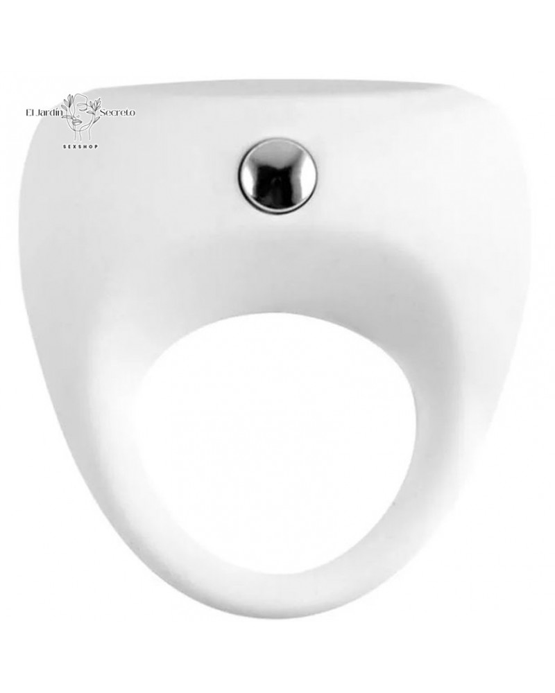anillo para pene vibracion clitoris silicon blanco cock ring