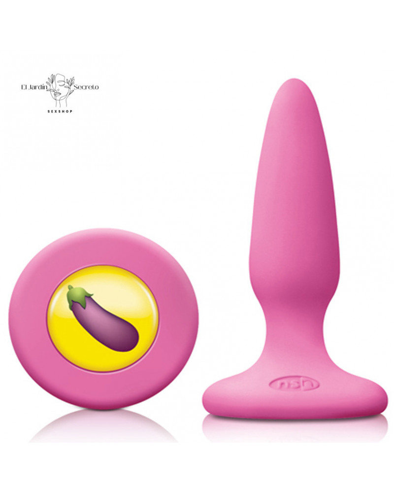 plug anal 8cm silicon dck rosa ns novelties mojis emojicon