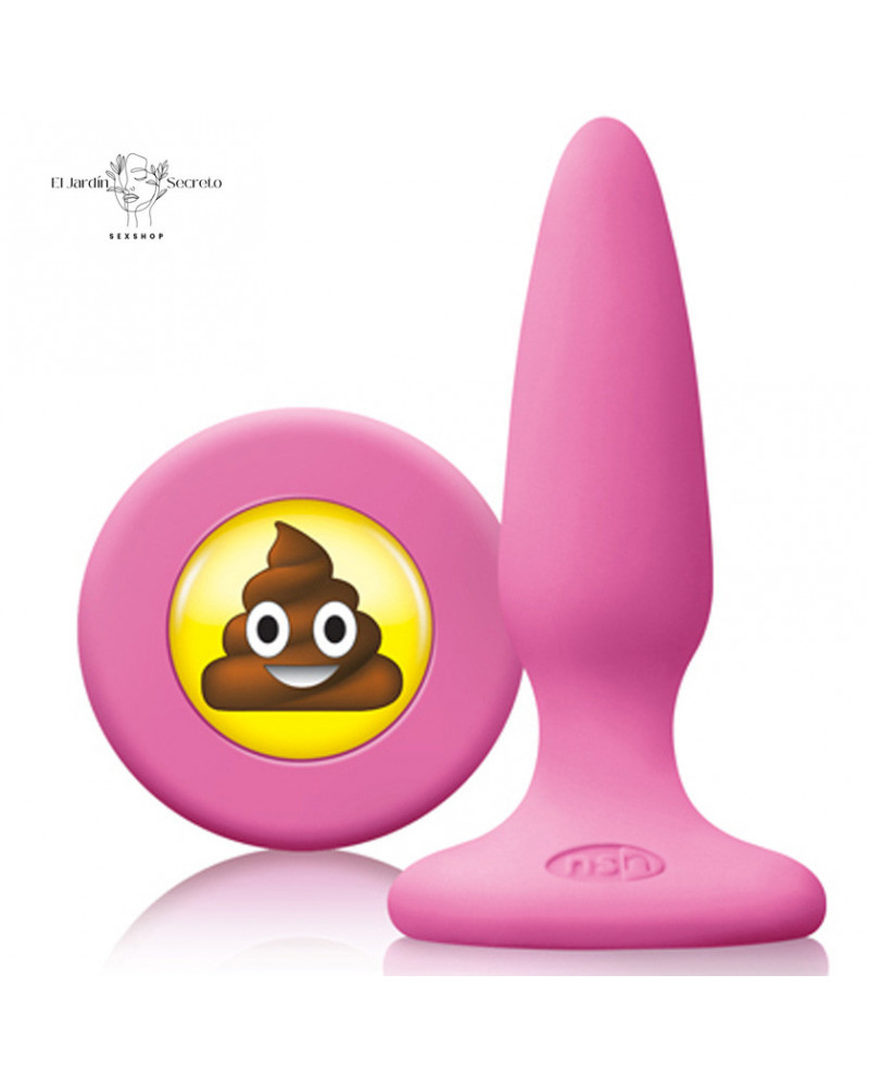 plug anal 8cm silicon sht pink ns novelties mojis emojicon