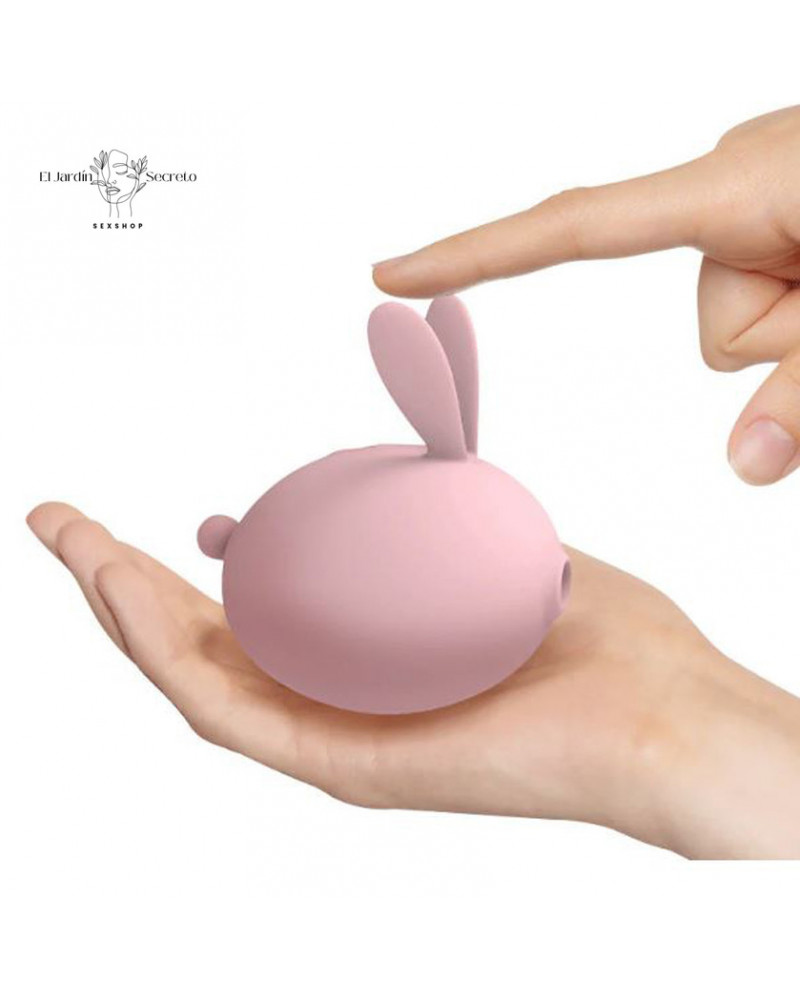 Succionador y Vibrador para Clítoris Conejito Rosa Miss KK Pink 6 succionador y vibrador para clitoris conejito rosa miss kk pink