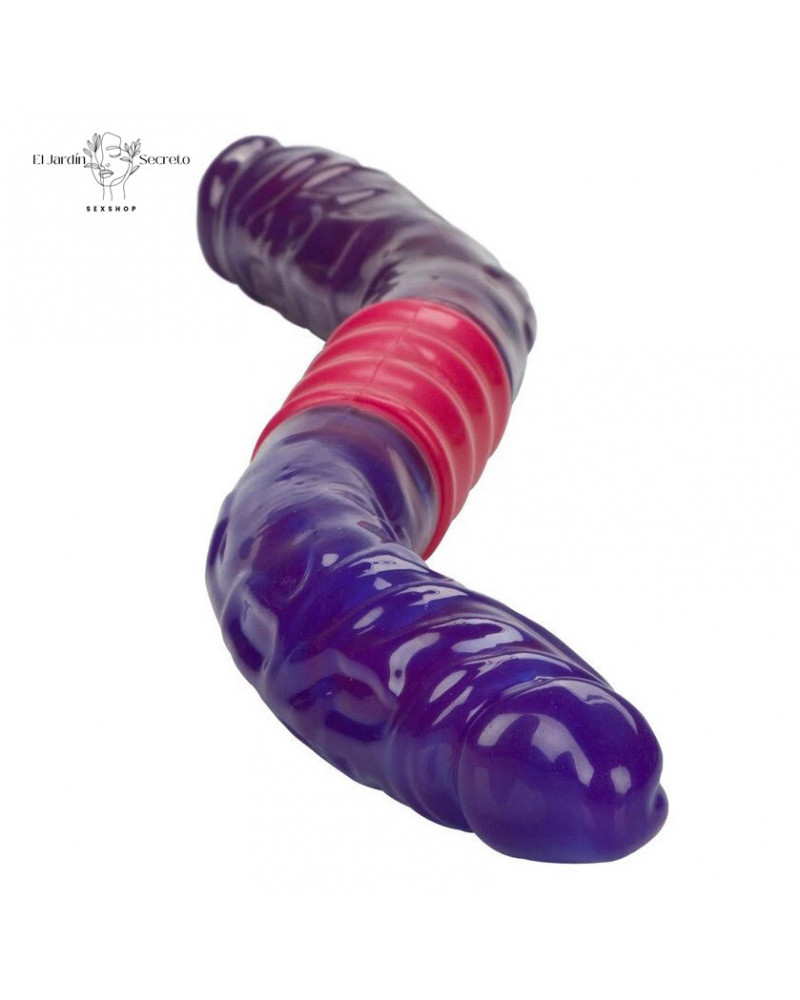 Vibrador 38cm Dual Vibrating Flexi-Dong Vaginal Anal Doble Motores Dual 7 vibrador 38cm dual vibrating flexi dong vaginal anal doble motores dual