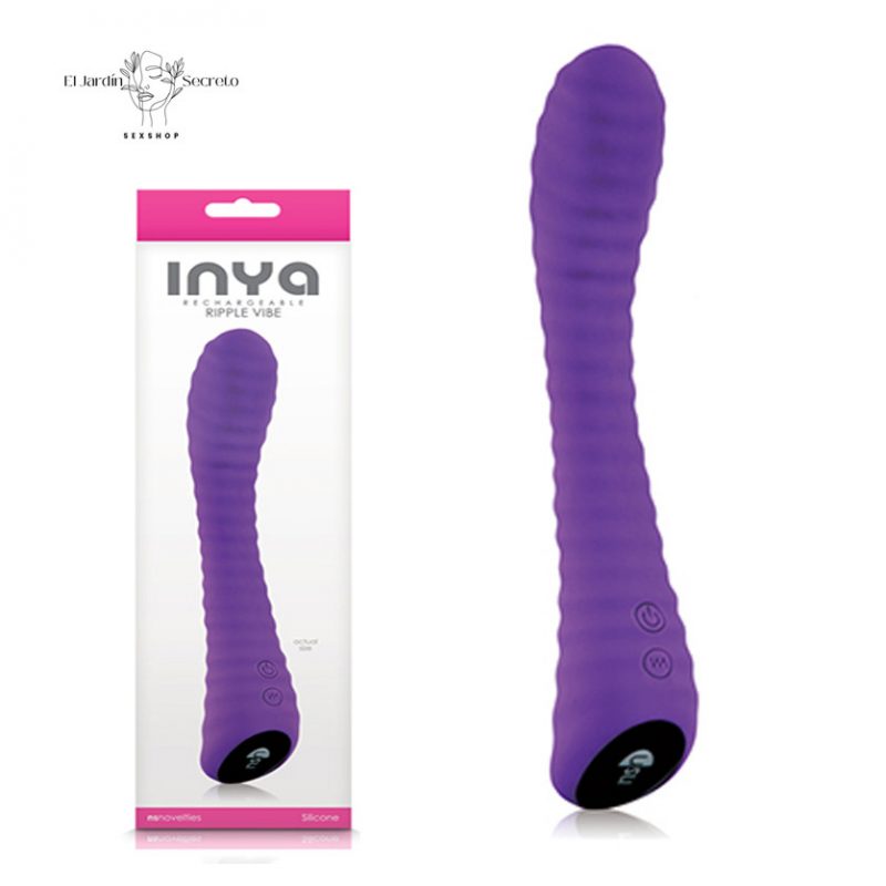 Vibrador INYA Ripple de Silicona Suave Punto G Purple NS Novelties