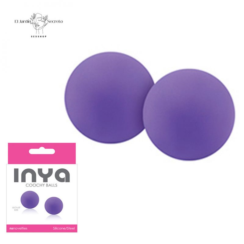 Bolas Kegel de Silicona Mini Pélvico y Placer Interno Purple NS Novelties
