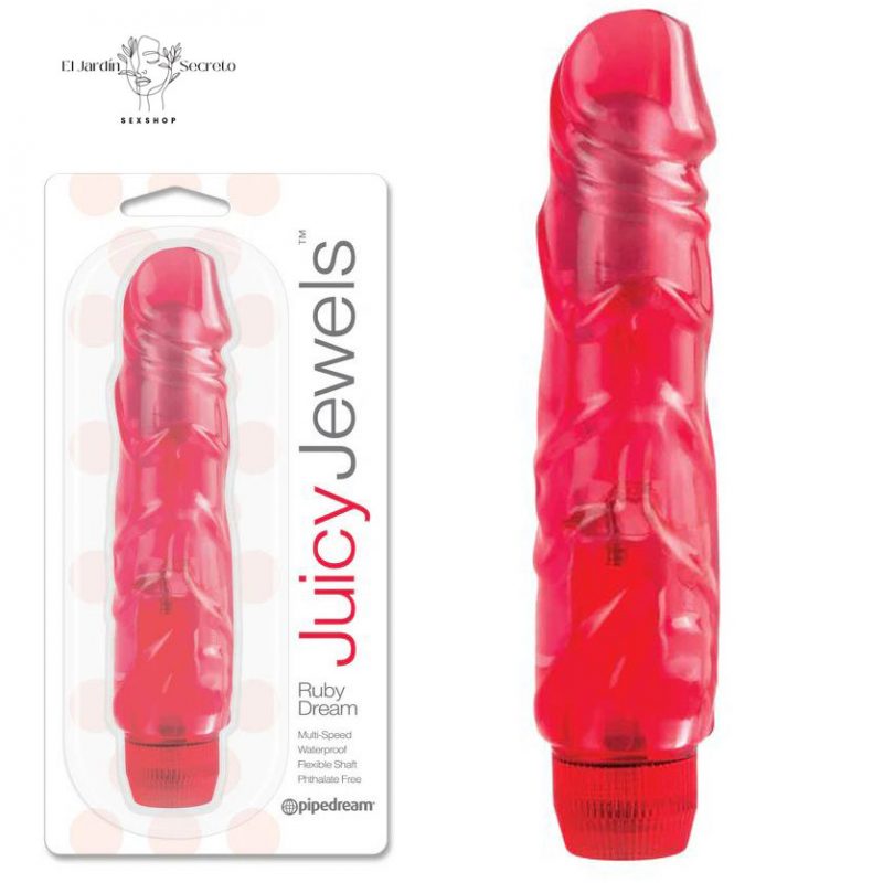 Vibrador 15cm Flexible Clítoris y Punto G Ruby Dream Pipedream