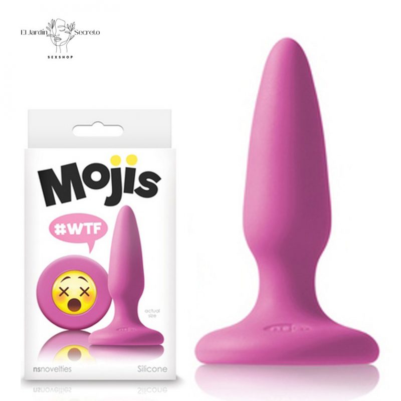 Plug anal 8cm Silicón Moji WTF Pink NS Novelties Mojis Emojicon