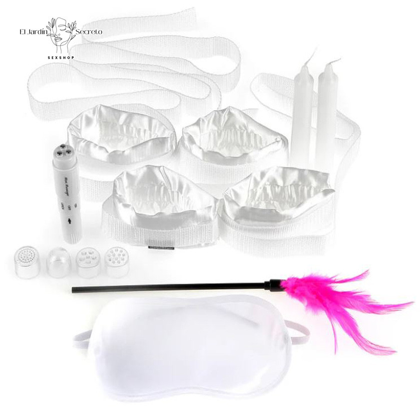 Kit Bondage Luna de Miel Juegos Eróticos, BDSM para Principiantes