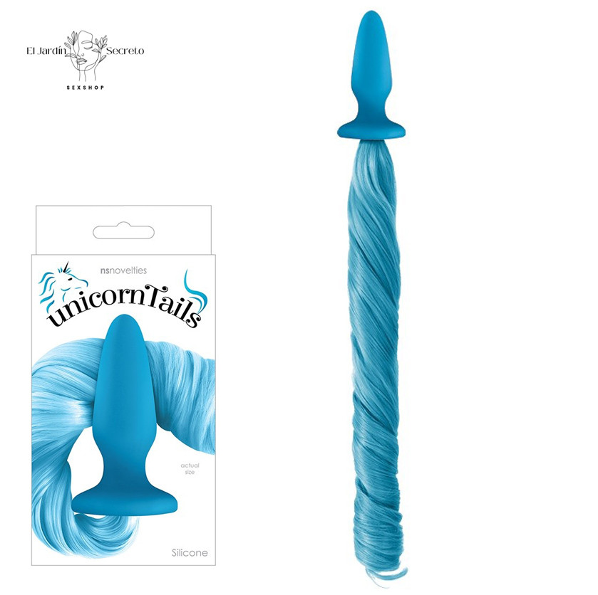 Plug Anal Unicorn Tail azul pastel Fantasías Erótica y Sexo Anal