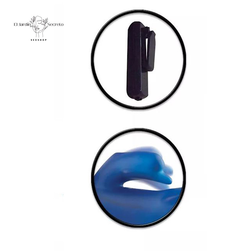 Arnés Dildo Hueco 19cm Wonderful Wabbit Purple con Vibrador