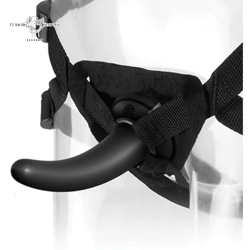 Arnés con Dildo Solido Curvo 15cm para Mujer Anal y Punto G Pegger Pipedream