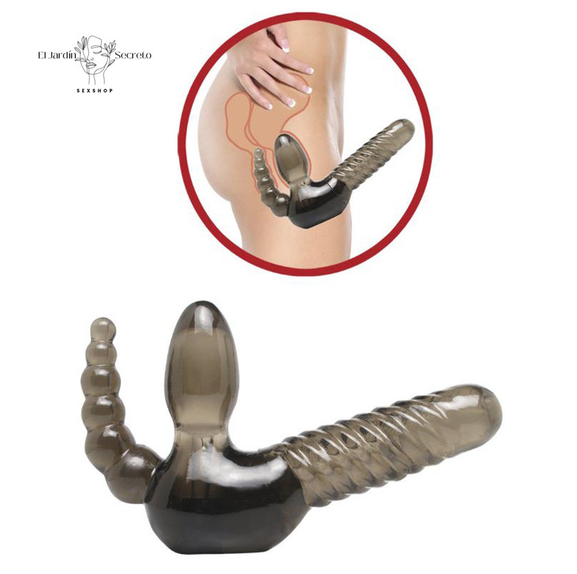 Arnés Strap-On triple 18cm con Estimulador Anal Punto G Pipedream 7 Arnés Strap-On triple 18cm con Estimulador Anal Punto G Pipedream