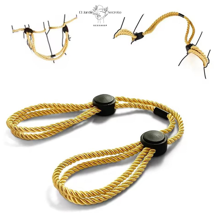 Esposas y Tobilleras BDSM Nylon Ajustables BDSM para Sujeción y Bondage