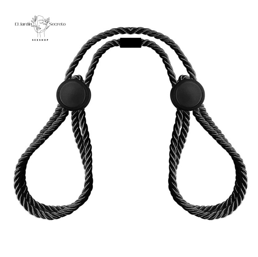 Esposas y Tobilleras Negro Nylon Ajustables BDSM para Sujeción y Bondage 1 Esposas y Tobilleras Negro Nylon Ajustables BDSM para Sujeción y Bondage