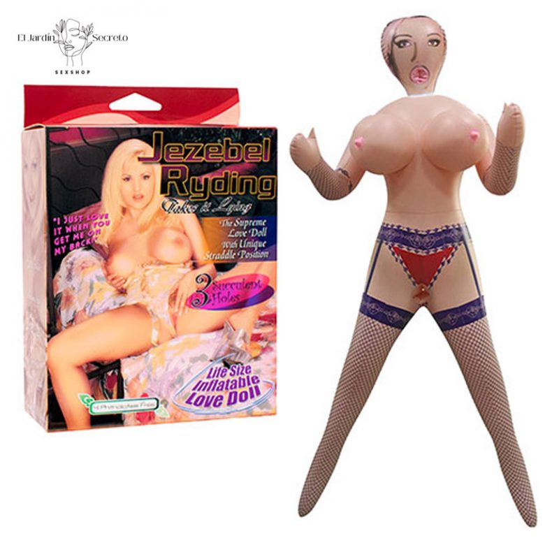 Muñeca Inflable Tamaño Real con Liguero y sexo anal vaginal sexo oral