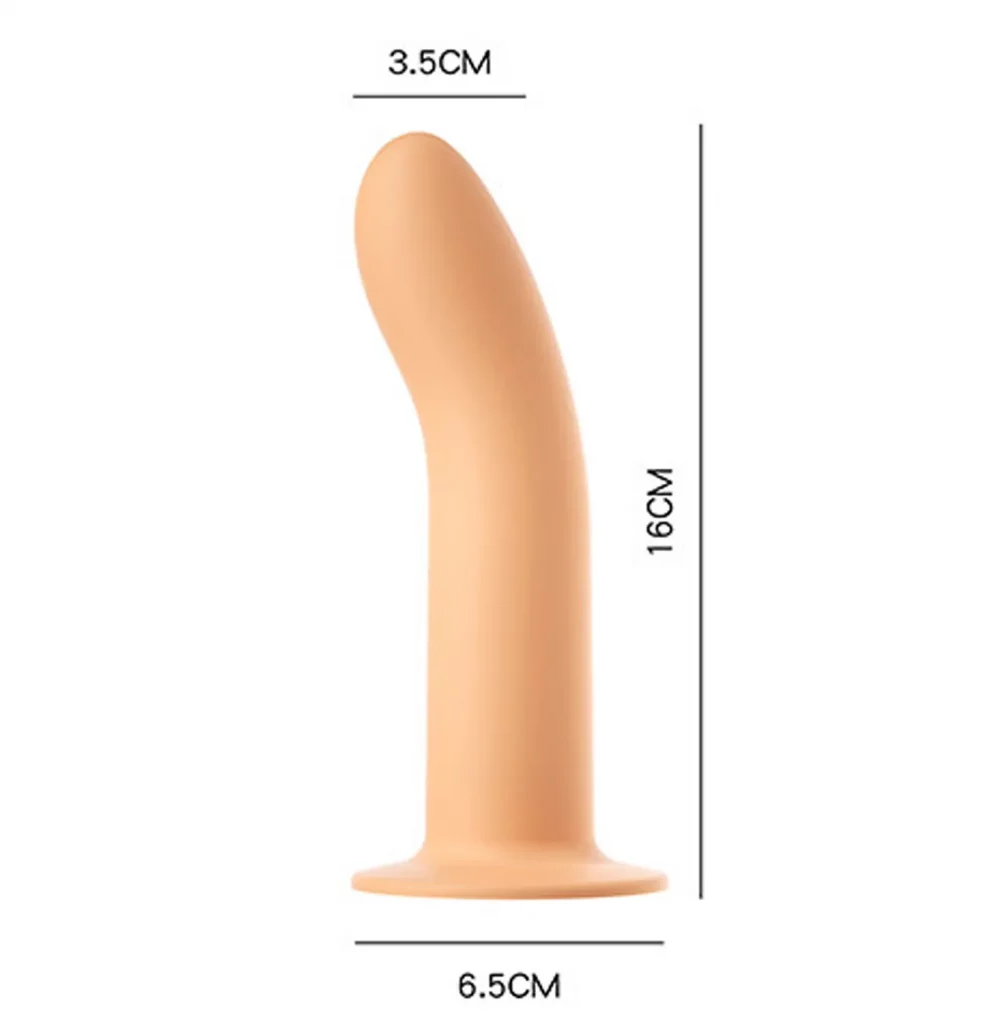 Dildo 16cm Realista Liso Punto G Anal Vaginal Compatible Arnés Lilo Large