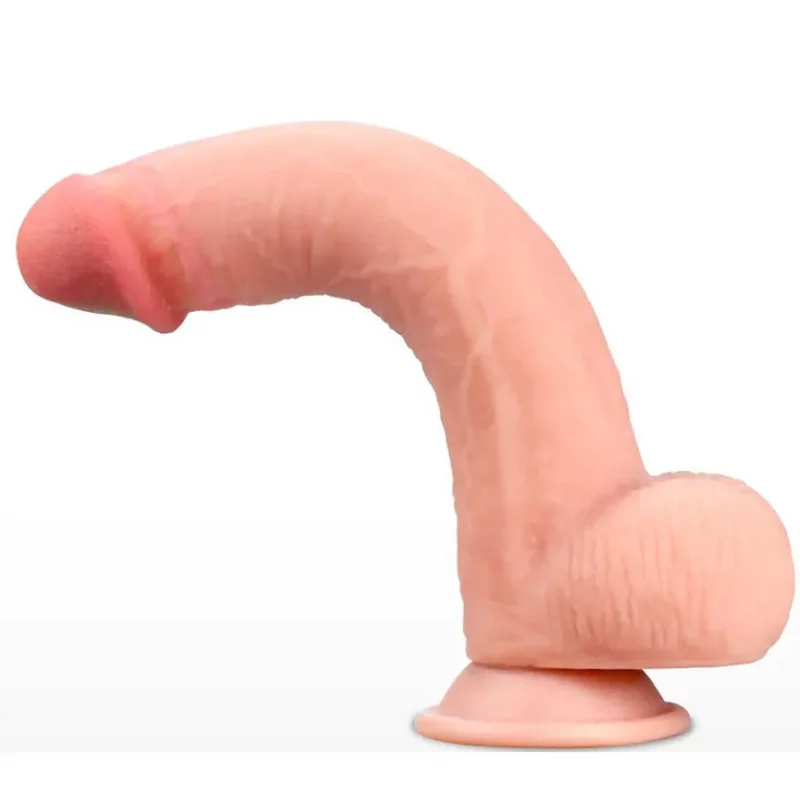Dildo 18cm Realista Flexible Ultrasuave con Ventosa y Punto G1 Dildo 18cm Realista Flexible Ultrasuave con Ventosa y Punto G