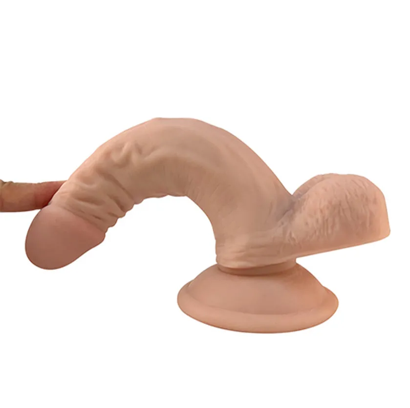 Dildo 21cm Realista Pene Vertebrado y Base de Succión 4 Dildo 21cm Realista Pene Vertebrado y Base de Succión - Imagen 4