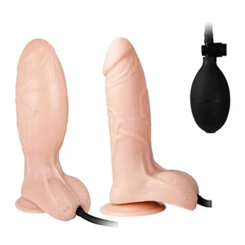 Dildo Inflable 20cm Realista Sexo Anal o Vaginal con Ventosa Punto G1