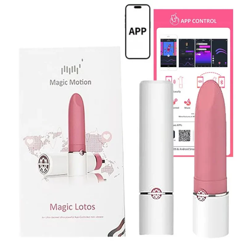 Lipstick Lotos Magic Motion Vibrador Clítoris App Android Discreto