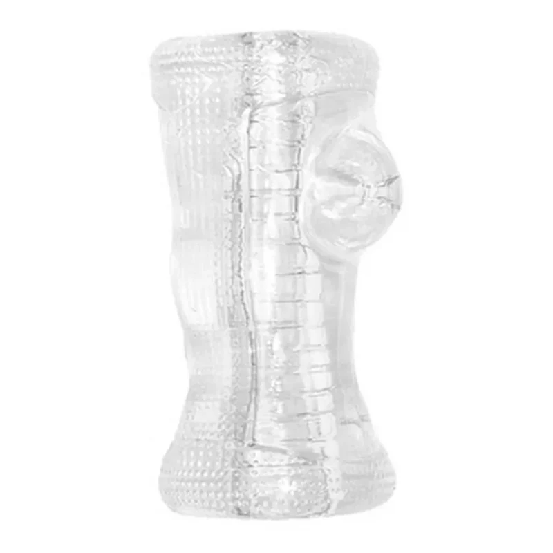 Masturbador Para pene Transparente Ajustable con Interior Texturizado Premium2 Masturbador Para pene Transparente Ajustable con Interior Texturizado Premium
