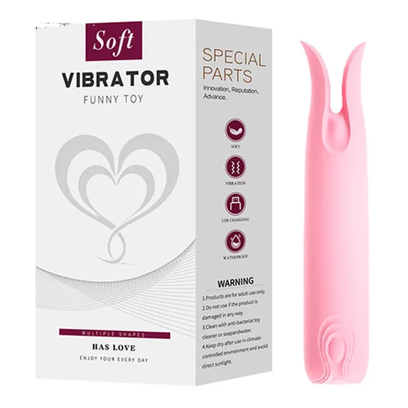 Mini Vibrador 10cm Potente para Clítoris y Pezones Happy Clip Pink Lilo