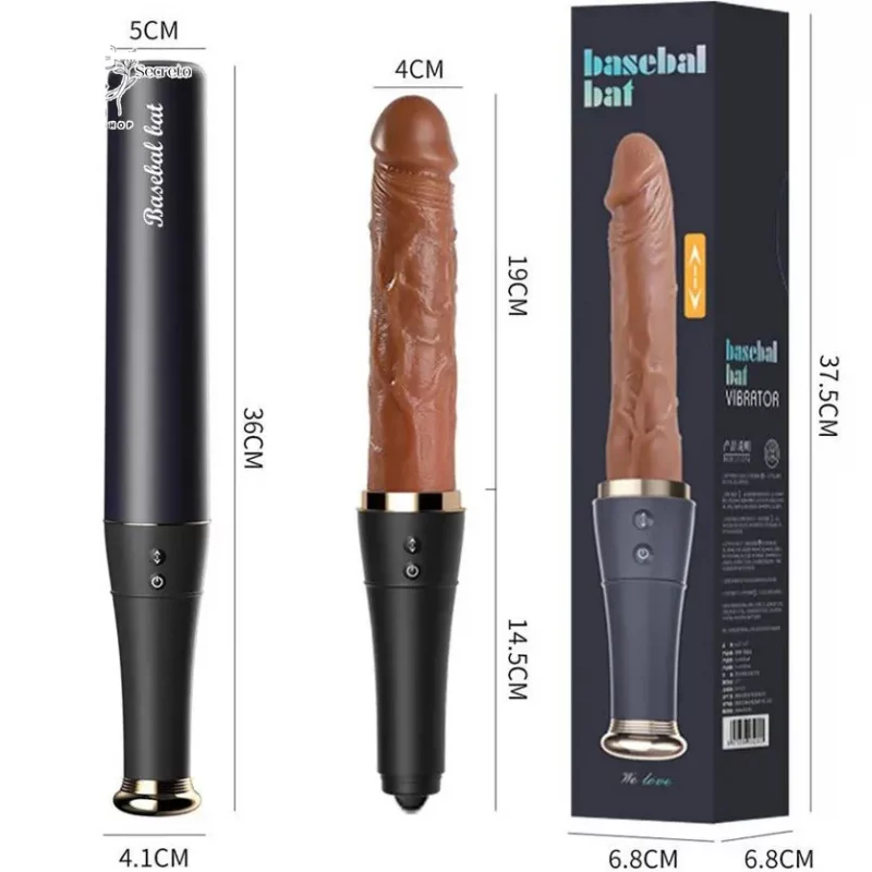 Vibrador Punto G Tipo Bate con Lengua y Calentamiento Intenso2