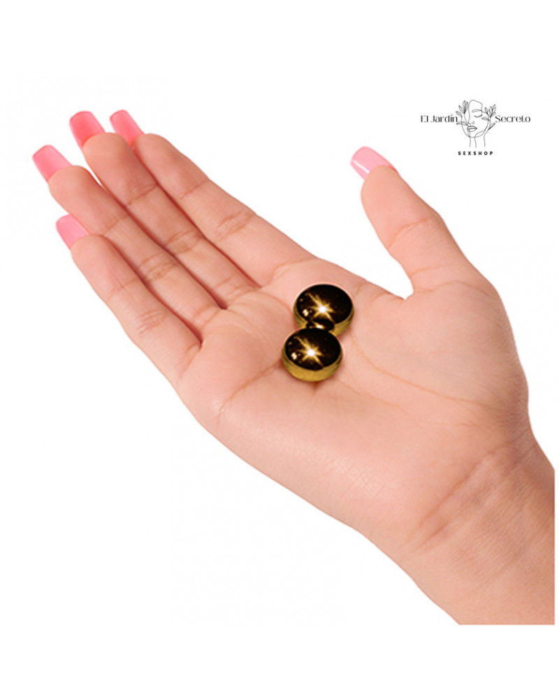 Ben Wa Balls Gold Bolas Vaginales de Metal Premium Pipedream 5 Ben Wa Balls Gold Bolas Vaginales de Metal Premium Pipedream
