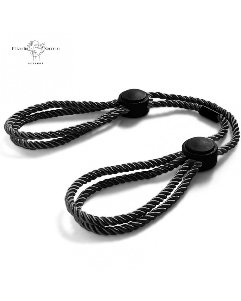 Esposas y Tobilleras Negro Nylon Ajustables BDSM para Sujeción y Bondage 5 Esposas y Tobilleras Negro Nylon Ajustables BDSM para Sujeción y Bondage