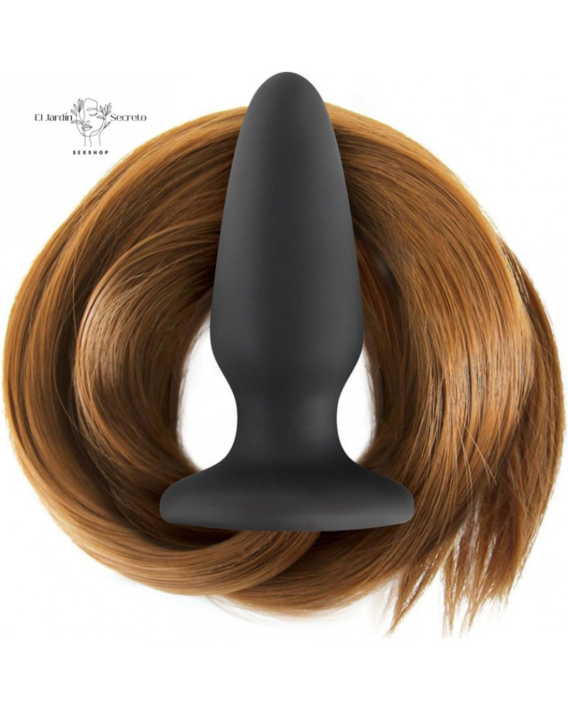 Plug Anal 5cm Filly Tail Chestnut con Cola Caballo para Fantasías