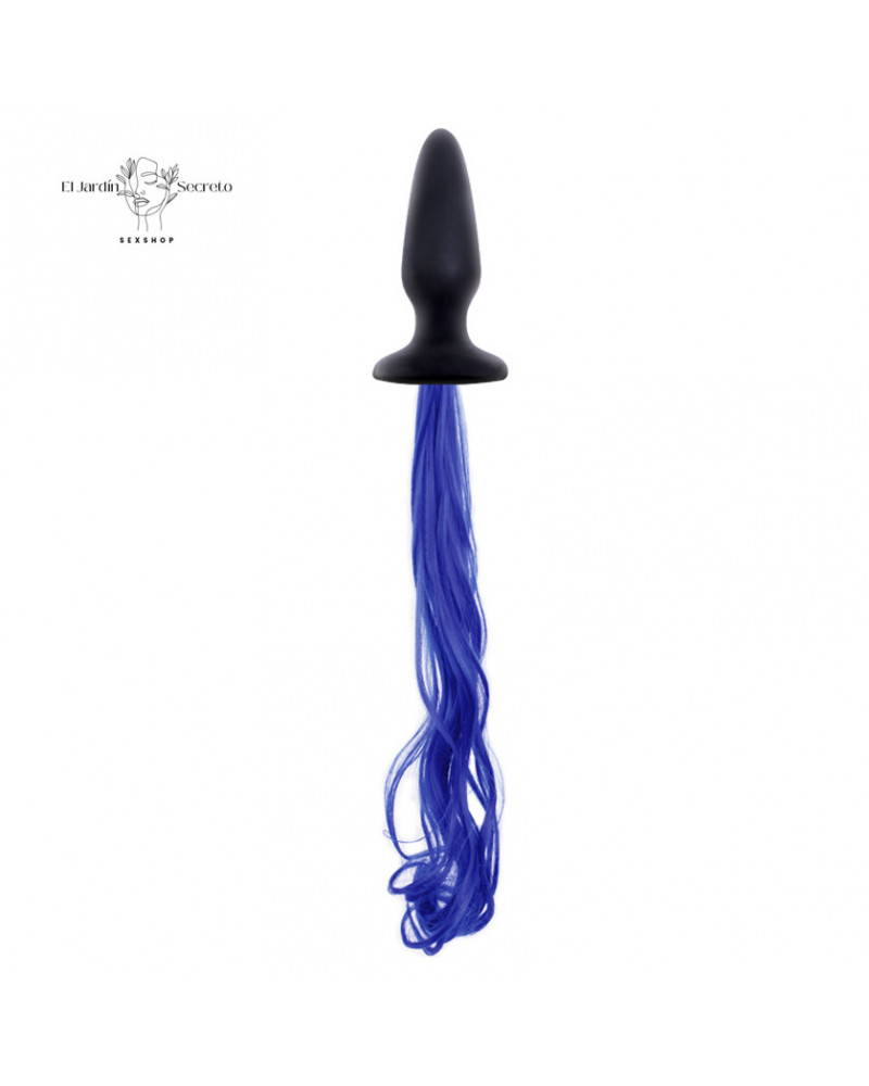Plug Anal Unicorn Tail Azul Fantasías, Cola Erótica y Sexo Anal