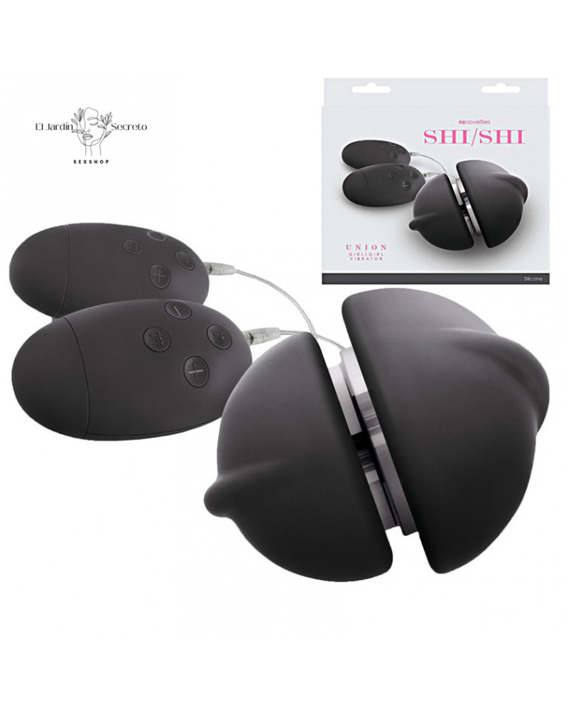 Vibrador para Pareja de Chicas NS Doble Motor Shi/Shi Union NS Novelties 3 Vibrador para Pareja de Chicas NS Doble Motor Shi/Shi Union NS Novelties
